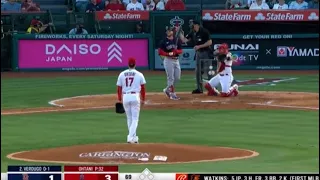 Shohei Ohtani with the 69 mph curveball and Verdugo likes it!