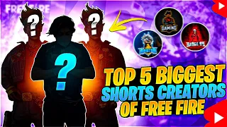 Top 5 Biggest Short Creators Of Free fire #shorts