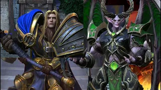 Warcraft 3. Frozen Throne. Артас встречает Мал'Ганиса. Arthas meets Mal'Ganis in Stratholme