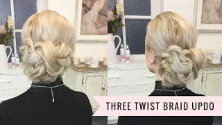 The Three Twist Braid Updo By SweetHearts Hair