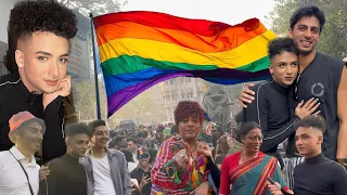 STRAIGHT BOY attends the LGBTQ+ Pride Parade in Mumbai 2024 ~ REXXA #lgbt #pride #queer #rexxa