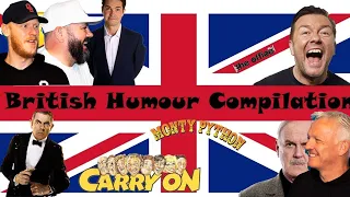 British Humour Being Iconic for 10 Minutes Straight REACTION!! | OFFICE BLOKES REACT!!