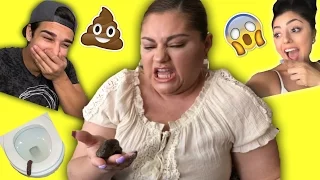 POOP PRANK ON MOM! *ALMOST THROWS UP* | JAZMINE AND NICK