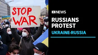 Protesters defy Putin in Russia while EU calls Ukraine invasion 'barbaric' | ABC News