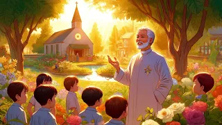 Garden Serenade: Lofi Music, Gregorian Chant, and Heartwarming Moment with Elderly Priest