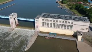 Vízerőmű, Tiszalök (Hydroelectric power station in Tiszalök, Hungary)