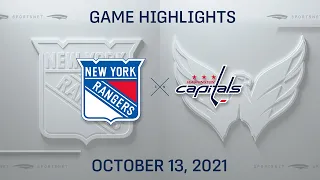 NHL Highlights | Rangers vs. Capitals - Oct. 13, 2021