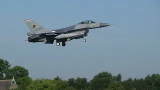 WIC F-16''s Morning Wave Landings at Leeuwarden Airbase EHLW