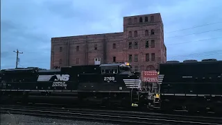 NS SD70M2 & SD60E on C65 Local w/ Heritage Unit Surprise! Night Chase on Cleveland Line
