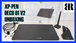 XP-Pen DECO 01 V2 Drawing Tablet Unboxing + Drawing Test on OpenToonz | XP PEN