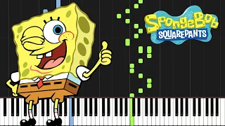 SpongeBob SquarePants - Theme Song (Piano Tutorial) [Synthesia]