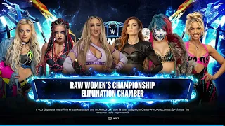 Wwe 2k24 womans elimination chamber match