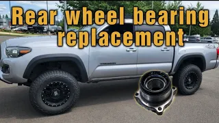 Toyota Tacoma rear wheel bearing replacement