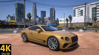 ГТА 5 моды (2022) - Bentley Continental GT Speed [Add-On] - 4K 60fps RTX 3070 Ti Gamplay GTA 6 Quant