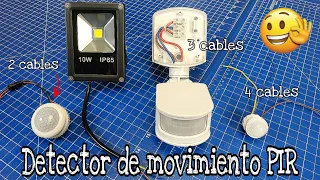 CÓMO INSTALAR 3 TIPOS DIFERENTES DE DETECTORES DE MOVIMIENTO PIR