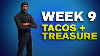 Fortnite: Taco Shops + Moisty Mire Treasure Map (Week 9 Challenges)