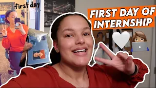 VLOG: first day of my business internship // 9-5 work day vlog // college summer internship