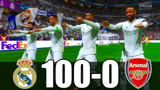 FIFA 23 | RONALDO, MESSI, MBAPPE, NEYMAR, ALL STARS | REAL MADRID 100 - 0 ARSENAL | UCL FINAL