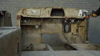 Restoration Old Soviet Gaz 69 Jeep Part 2   Full Frame Working !! 14