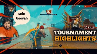 Tournament 20 Kills Booyah Highlights || #freefire #freefirehighlights #tournamenthighlights #viral