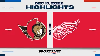NHL Highlights | Senators vs. Red Wings - December 17, 2022