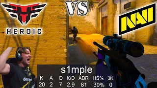 Heroic vs NaVi playoffs BEST highlights only - ESL Pro League Season 16 - CSGO