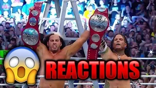 THE HARDY BOYZ RETURN WRESTLEMANIA 33 FAN REACTION COMPILATION