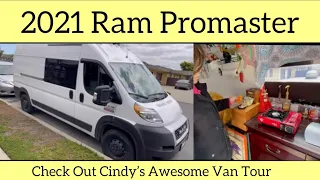 Cindy’s 2021 Dodge Ram ProMaster / Van Tour