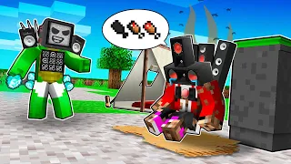 MIKEY'S TROLLING POOR JJ! BABY Mikey Tv Man bullying a JJ in Minecraft - Maizen