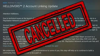 Welp, Sony just CANCELLED Helldivers 2