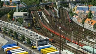 Transport Fever [Timelapse Gameplay] Bahnhofsvorfeld