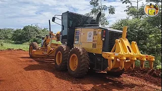 PATROL NO PATROLAMENTO DE ESTRADA RURAL/Motoniveladora/Patrola/Road Grader/Motor Grader GD655.