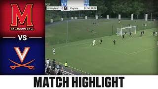 Maryland vs. Virginia ACC Men's Soccer Highlights (2023)