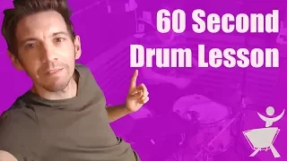 6 Stroke Roll Fill  - 60 second drum lesson