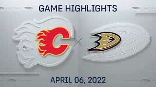 NHL Highlights | Flames vs. Ducks - Apr. 6, 2022