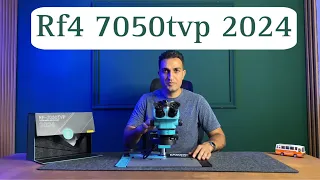 2024 Version RF4 RF7050TVP 7-50X Synchronous Zoom Trinocular Stereo Microscope with Big Base