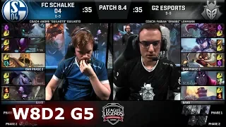 FC Schalke 04 vs G2 eSports | Week 8 Day 2 of S8 EU LCS Spring 2018 | S04 vs G2 W8D2 G5