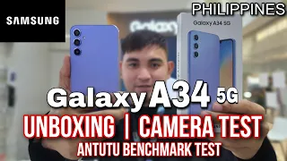 Samsung Galaxy A34 5G Unboxing | Camera Test | Antutu Benchmark Test | Philippines