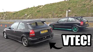 BEST OF HONDA CIVIC VTEC SOUND COMPILATION! Flames, Burnouts & Drag Racing!