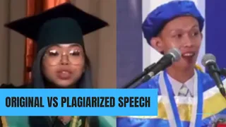 Original vs plagiarized speech nina Mariyela Hugo at Jayvee Ayen | Chika Muna