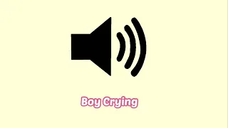 Boy Crying Sound Effect
