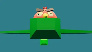 птички летят бомбить поросят мем angry birds (3D анимация)