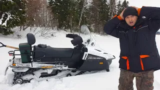 Ustaich bought a new snowmobile - but why not happy?  THIS IS KAPET !!!  Taiga Varyag 550V