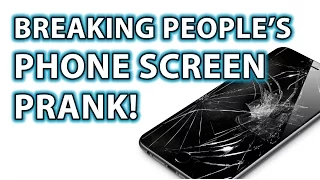 BREAKING PHONE SCREENS! Funny Magic Trick Prank!