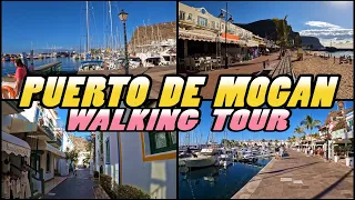 PUERTO DE MOGAN walking tour - "Little Venice" of Gran Canaria [4k]