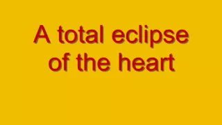 Glee, Total Eclipse Of the Heart with Lyrics