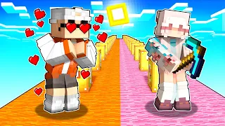 mit MINECRAFT MÄDCHEN ein DATE auf Lucky Block Race