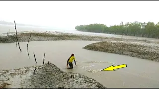 Best Net Fishing । Traditional Cast Net Fishing in Village River। Fishing With a Cast Net।Part-67