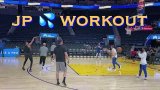 📺 Jordan Poole workout/threes pregame Golden State Warriors b4 Memphis Grizzlies at Chase Center