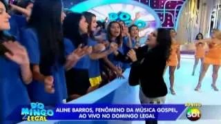 Aline Barros canta Ressucita-me no Domingo Legal